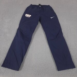 Nike Pants Women Small Navy Woven Mesh Lined Pull On Nylon Track Running Outdoor
